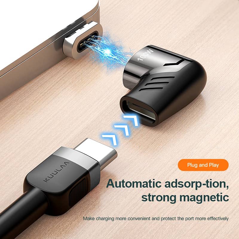 KUULAA 120W Magnetic Elbow for all Cell Mobile Phone Tablet USB Type C 2