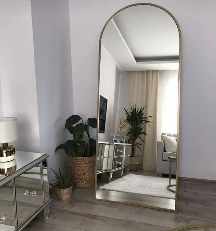 Sunset Mirror -Console Table - Golden Konsole- Standing Mirror- Mirror 8