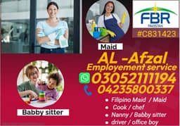 Maids / House Maids / cook / Nanny , chef / Baby Sitter maid availabl