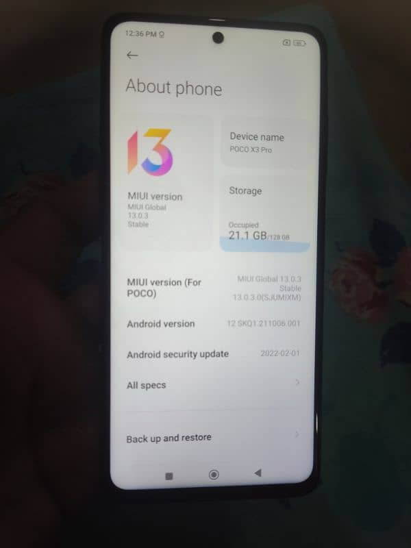 Poco X3 Pro 8/128 perfect working condition 0