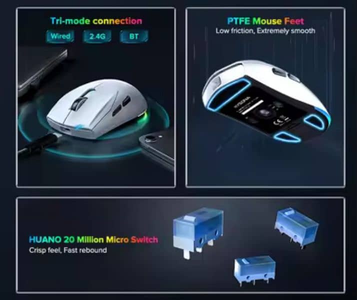 kysona m660 wireless rgb gaming mouse 4