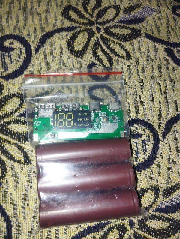 3 (18650) battery+power bank module full power bank set 0