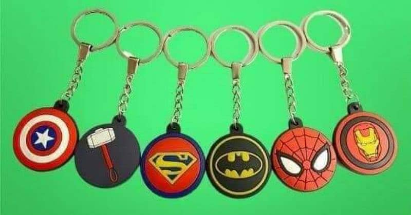 pvc patch keychain and rubber logo 0