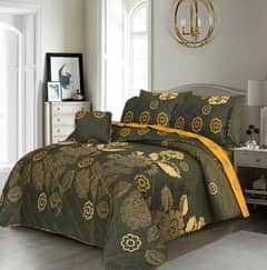 7 pcs cotton solonica printed comforter set