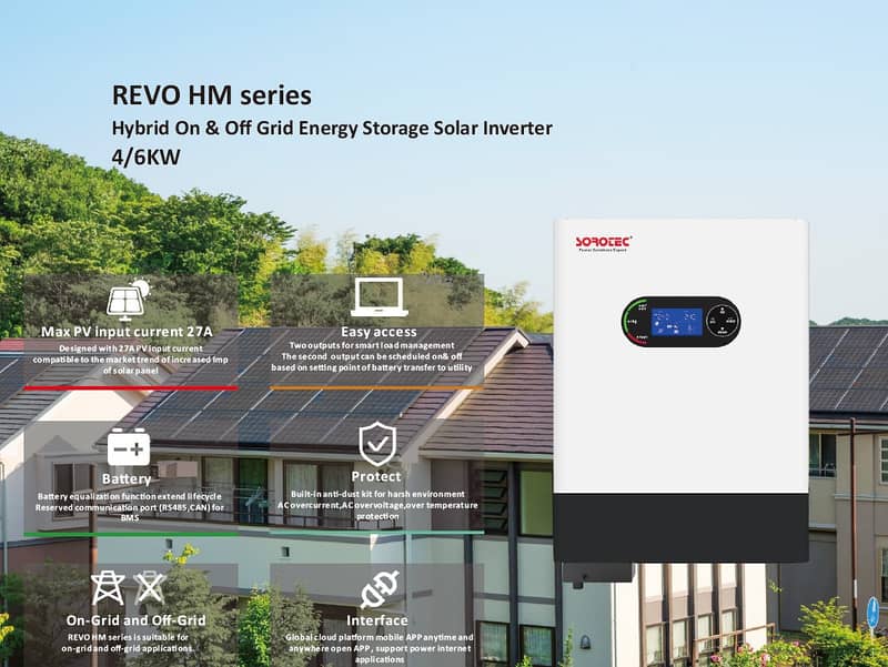 SOROTEC 6KW HYBRID SOLAR INVERTER (NEW) 1