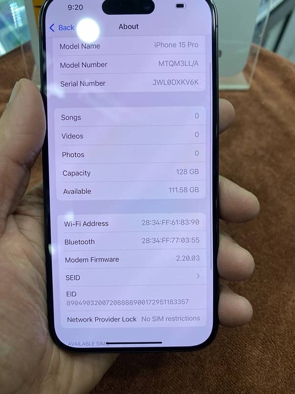 IPhone 15Pro (Factory Unlock LLA Model) 7