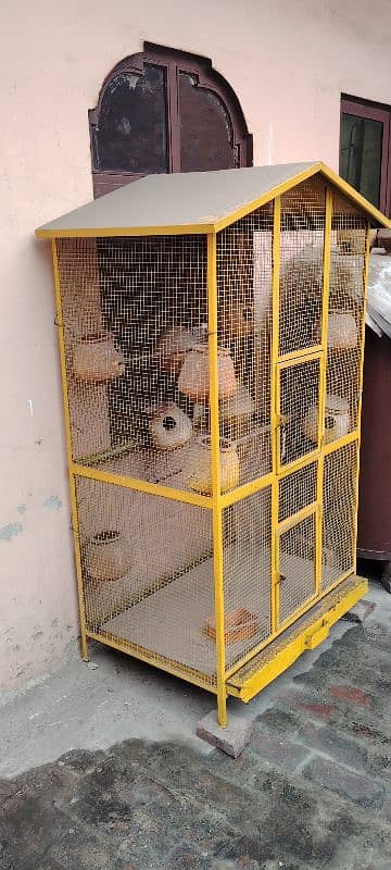 Beautiful Solid iron Double portion new Cage for sale. 4