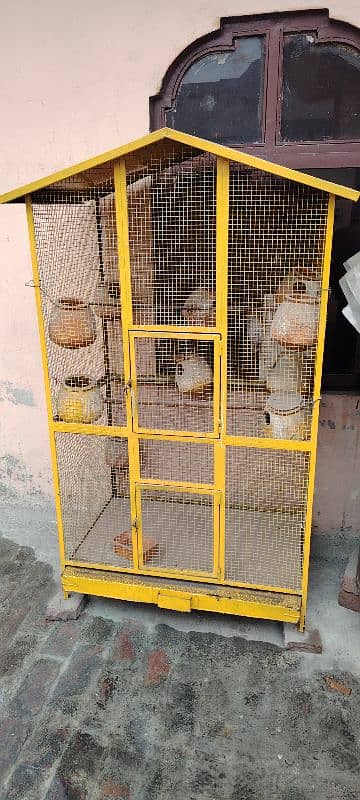 Beautiful Solid iron Double portion new Cage for sale. 5