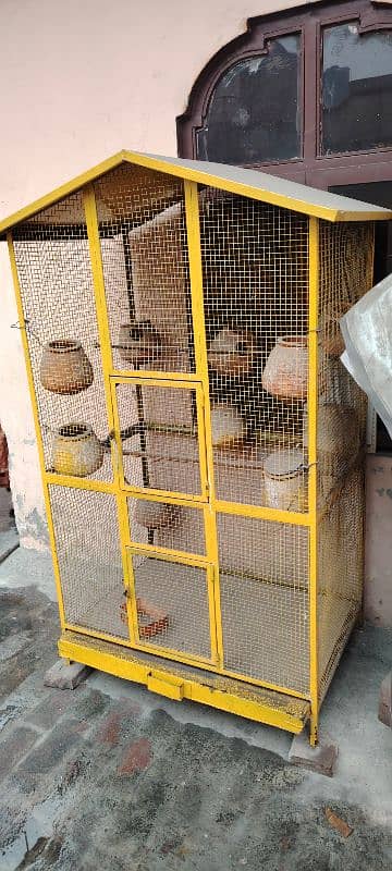 Beautiful Solid iron Double portion new Cage for sale. 6