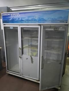 3 door display chiller for sale