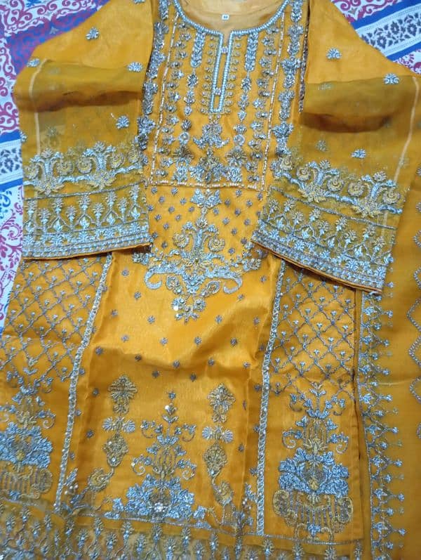 stitched Suit For Mehndi or Mayyo Event 1