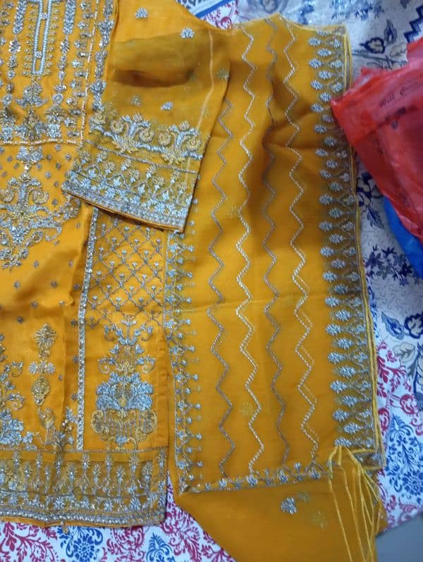 stitched Suit For Mehndi or Mayyo Event 2