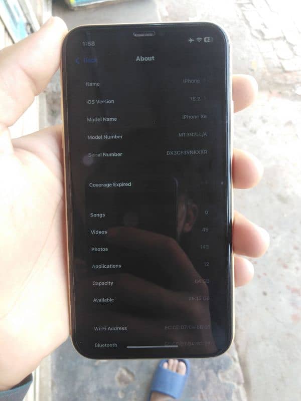 condition 9.8 iphone xr 64 gb non pta jv 3 month sim time 8