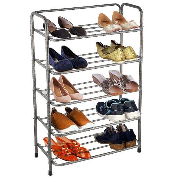 Brand New Iron 5 Layer Shoes Stand Rack Organizer Premium Quality 0