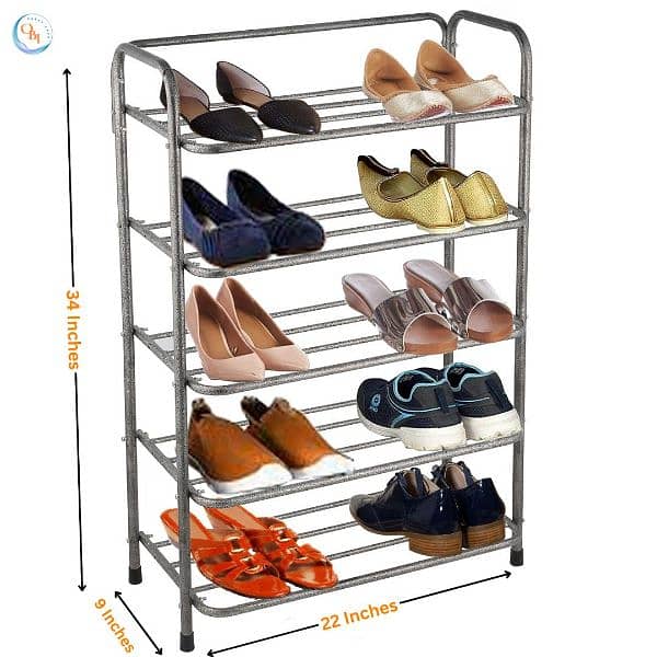 Brand New Iron 5 Layer Shoes Stand Rack Organizer Premium Quality 1