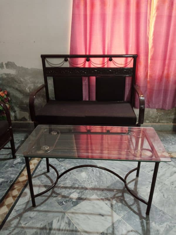 4 seater sofa with center table 8