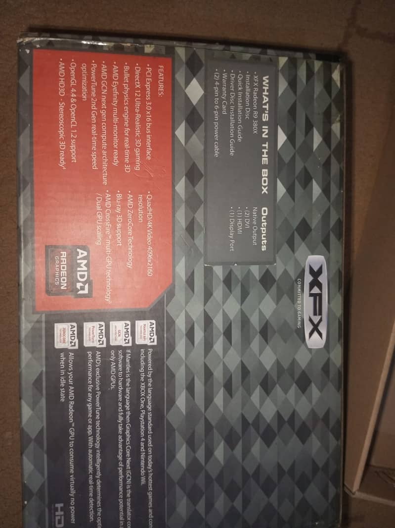 AMD Radeon R9 380x 4GB 256 bit 4