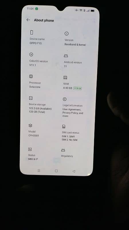 oppo F15 Mobile everything is ok 8/128 original 3