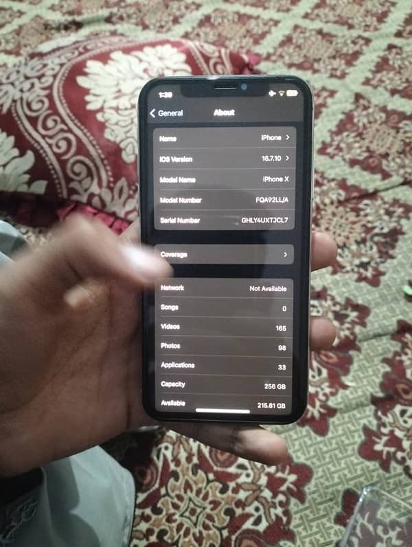 iphone  x non pta 256 GB 7