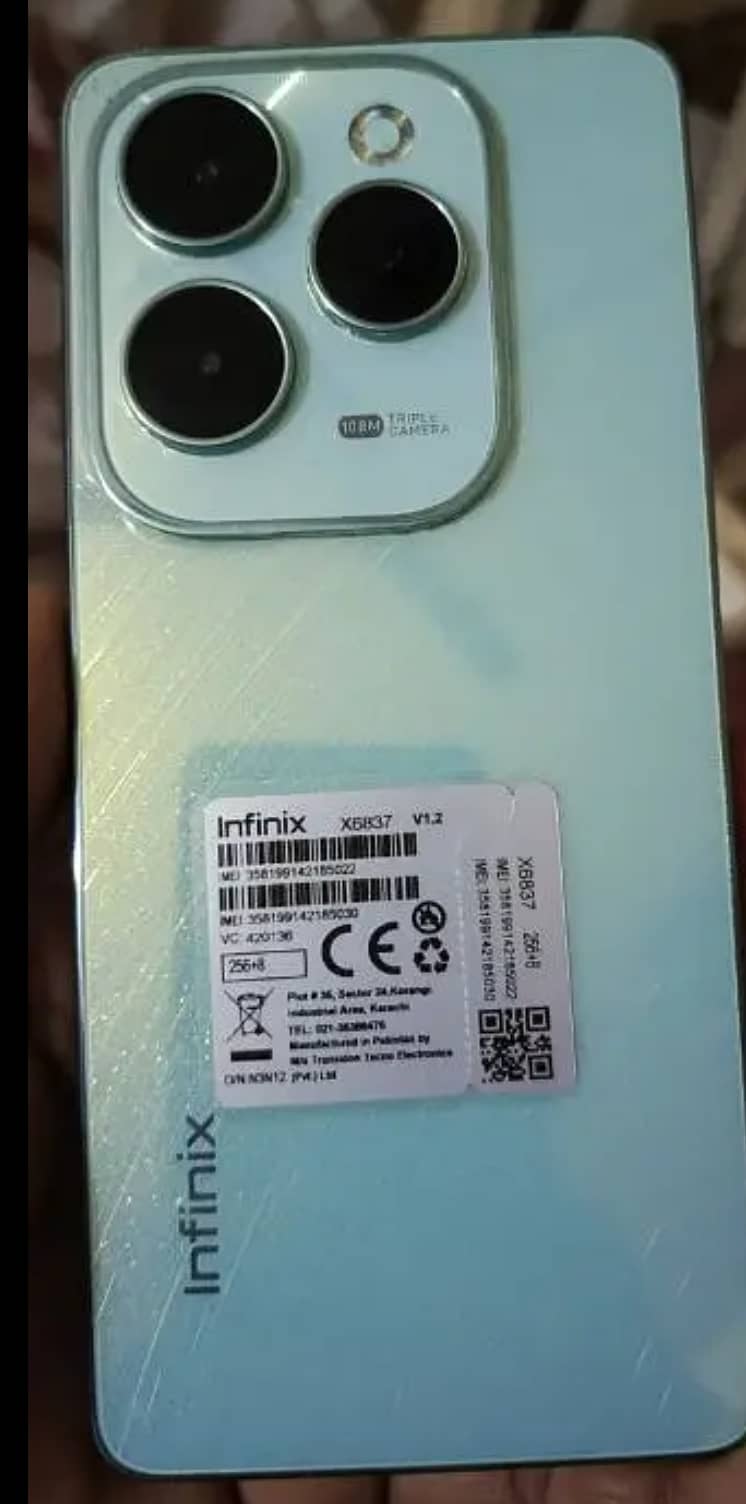 Infinix hot 40 pro 10 month warranty bix charjar available 1