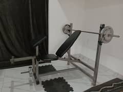 ADJUSTABLE BENCH WITH BENCH PRESS