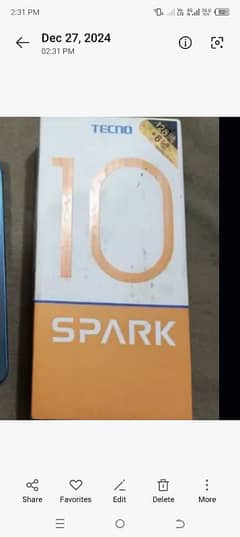 Tacno spark 10 full box all ok