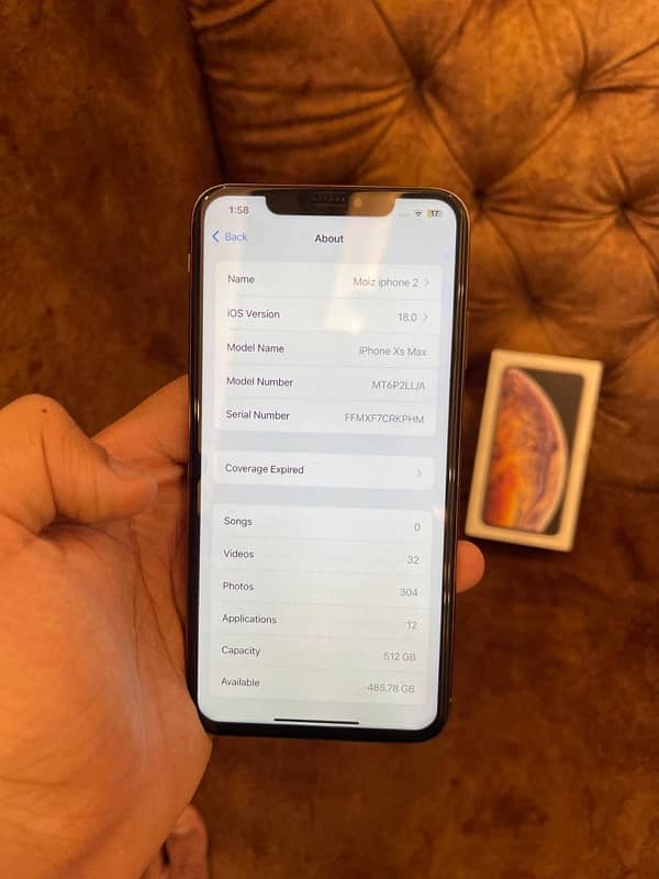 iphone xs max dual sim pta with box 512 gb 9