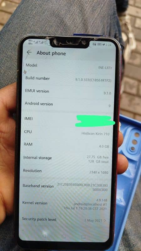 huawei nova 3i. memory 4/128 3