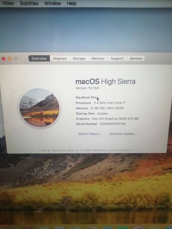 MACBOOK PRO 2011 LATE CORE i7 1