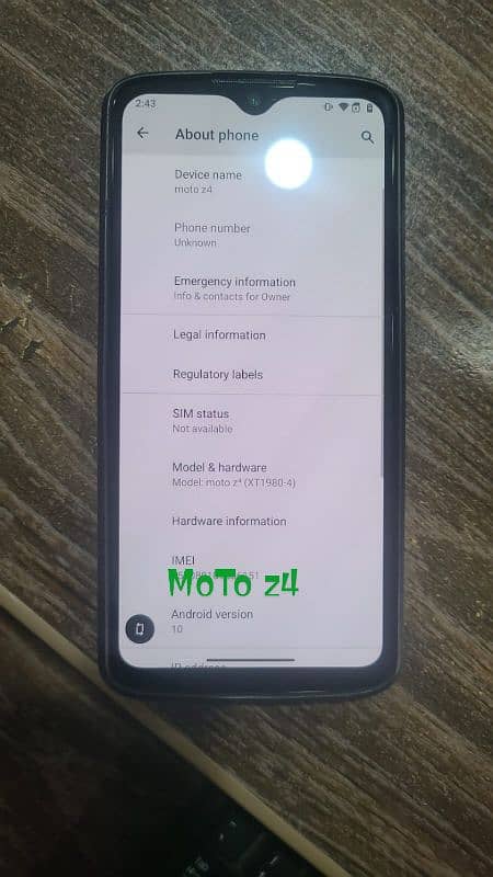 Moto Z4 5