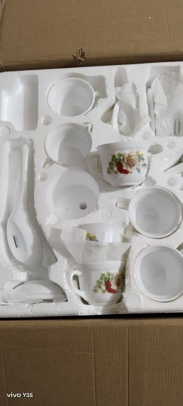 marble dinner set+soup set 2