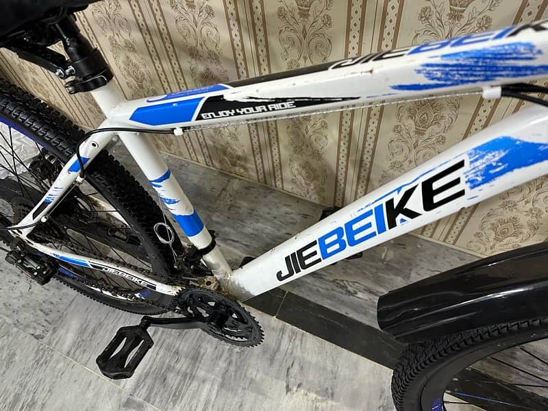 JIEBEIKE white bicycle in Good condition 8