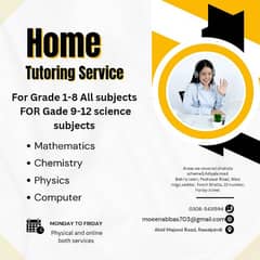 home tution service for grade 1-12 all boards