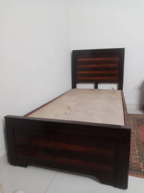 04 total wooden beds (without mattress ) 1