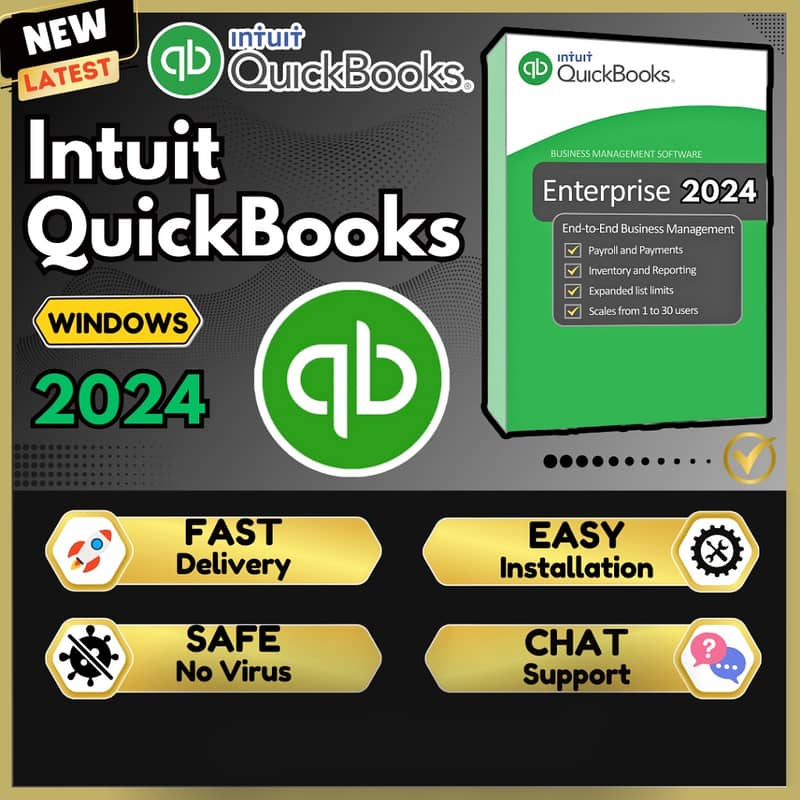 Quickbooks Desktop Enterprise / Accountant 2024 Version For Windows 0