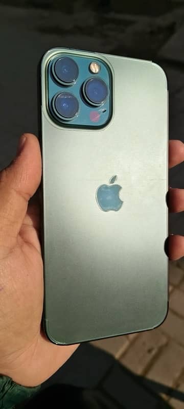 iphone 13pro max green 128gb jv 84 batery health 0