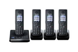 Panasonic kx-tg8521 cordless 4handset with intercom