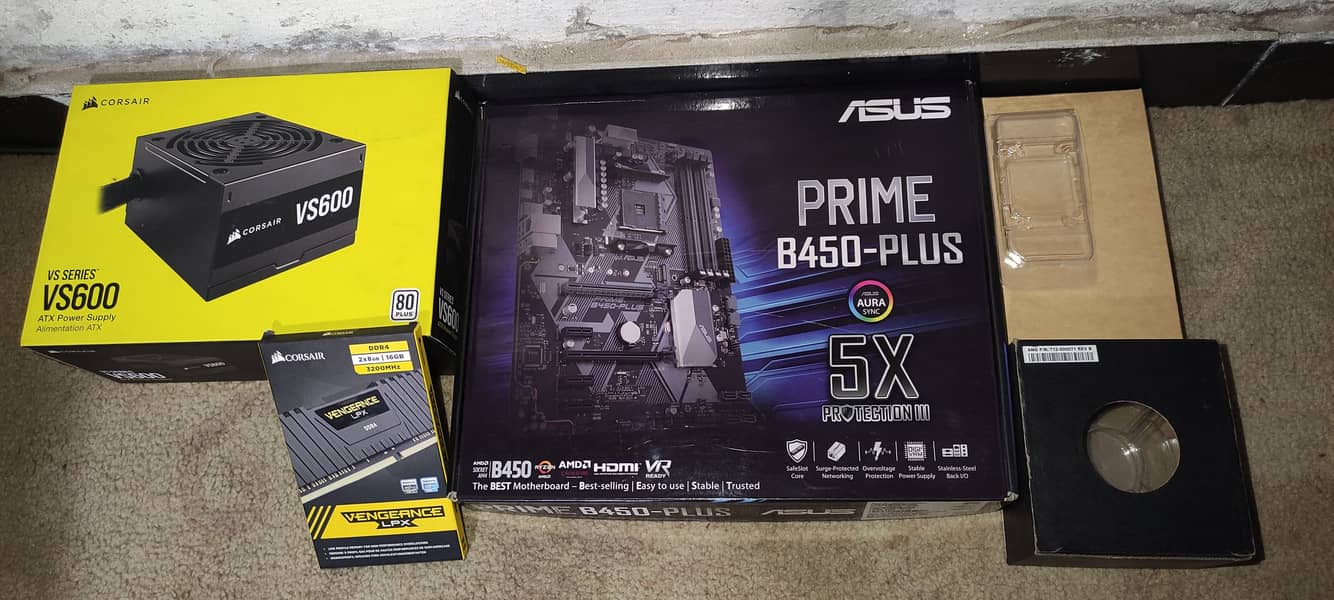 Gaming PC AMD Ryzen 5 3600 Asus, Prime B450 Plus, Corsair 16GB RAM 1