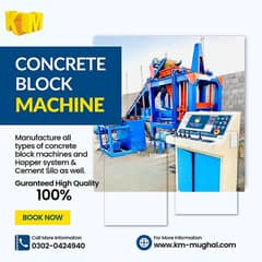 Automatic Concrete Bricks, Pavers and Blocks Making Machine Pakistan