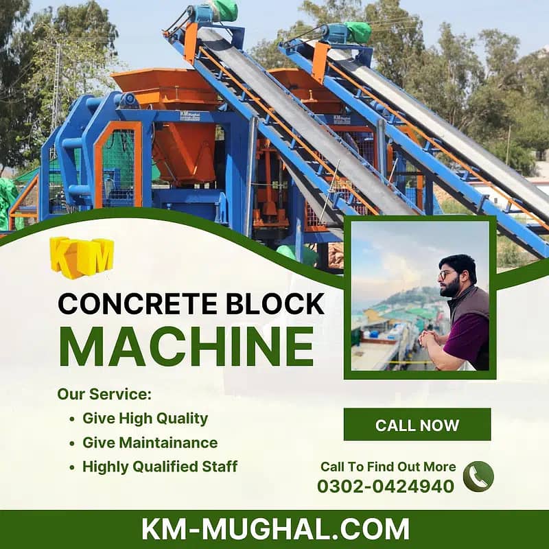 Automatic Concrete Bricks, Pavers and Blocks Making Machine Pakistan 5