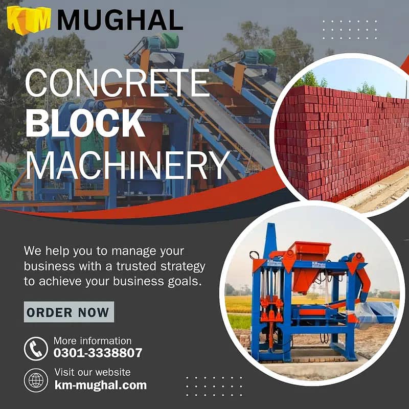 Automatic Concrete Bricks, Pavers and Blocks Making Machine Pakistan 14