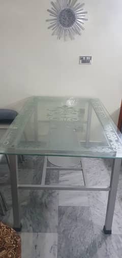 Dinning Table in iron silver colour