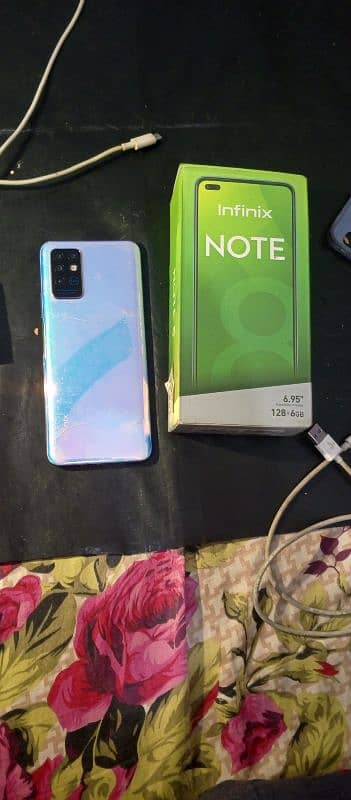 Infinix Note 8 no open no rapier original box original charger 1