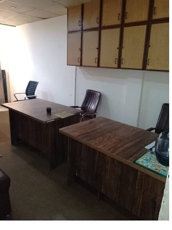 Fully Furnished Area 230 Square Feet Office Available For Rent Real Pictures in Main Boulevard Road Gulberg 3 Lahore 4