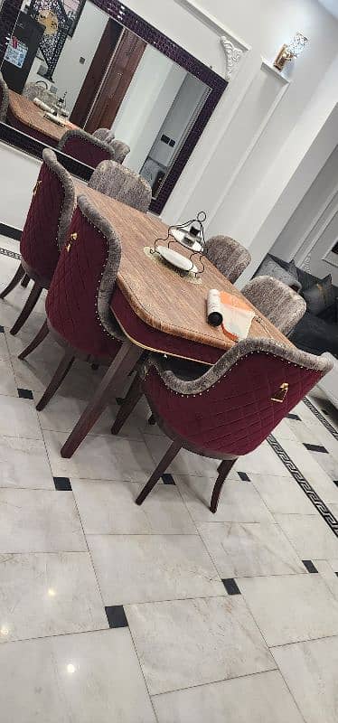 dining table with 6 chairs 1