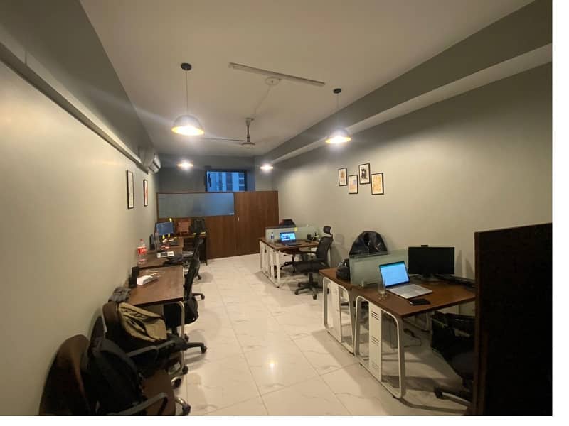 Fully Furnished Area 470 square Feet Brand New Corporation Office Available For Rent in Gulberg 3 Lahore 0