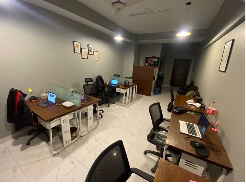 Fully Furnished Area 470 square Feet Brand New Corporation Office Available For Rent in Gulberg 3 Lahore 1