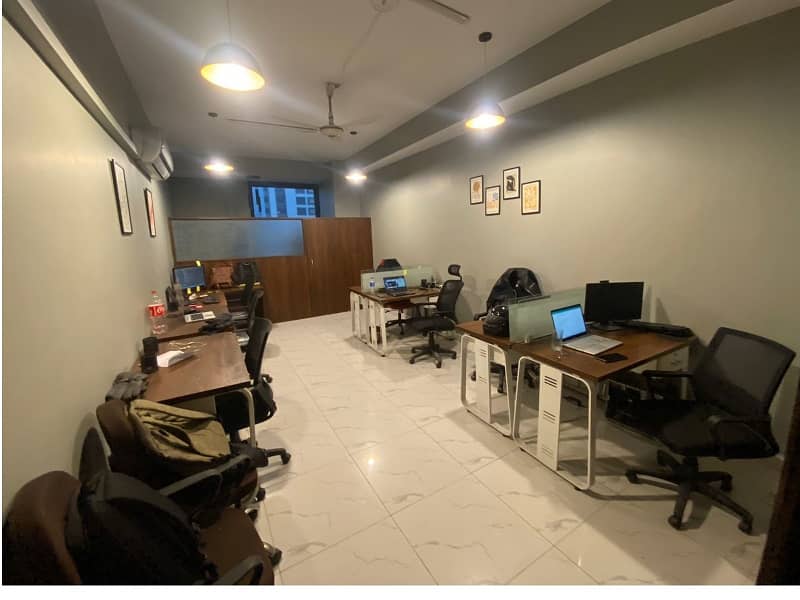 Fully Furnished Area 470 square Feet Brand New Corporation Office Available For Rent in Gulberg 3 Lahore 3