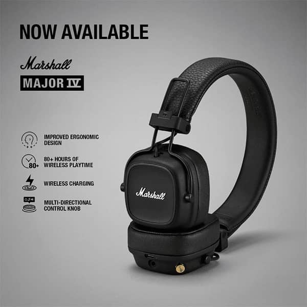 Marshal Major IV headset | 80+ hours battery health 0