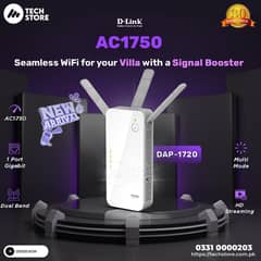 Dlink DAP-1720 AC1750 Wi-Fi Wireless Range Boost'' er (Branded Used)